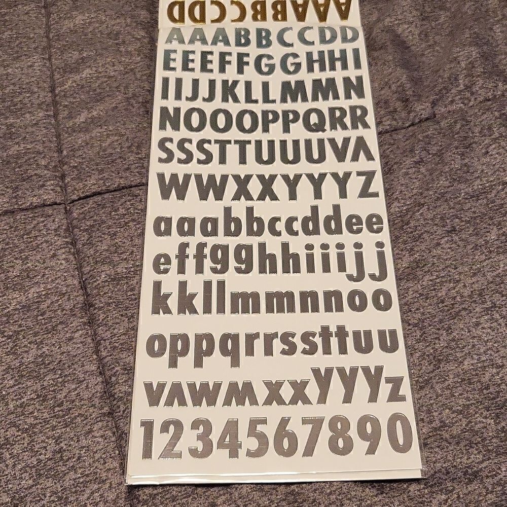 Letters/Number Stickers - Picture 4 of 6